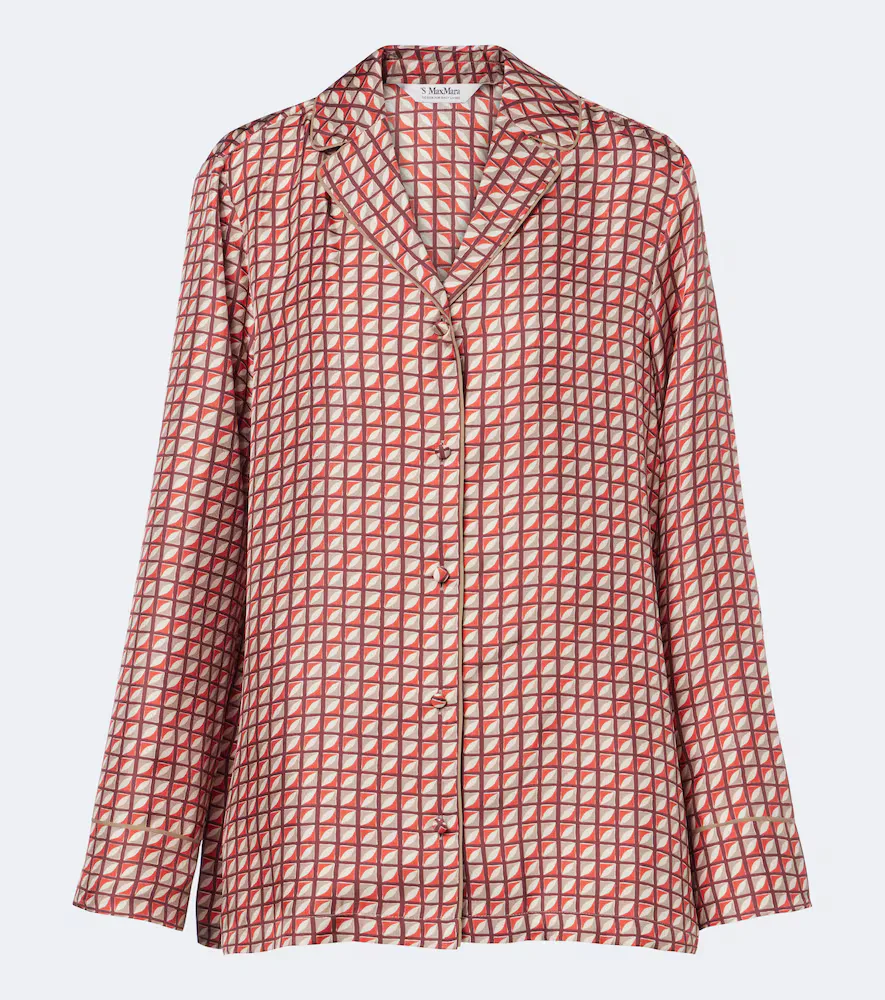 Printed Silk Twill Pajama Shirt by 'S Max Mara