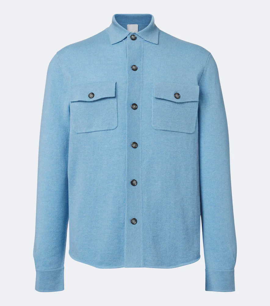 Knitted Wool and Cashmere Shirt by Allude