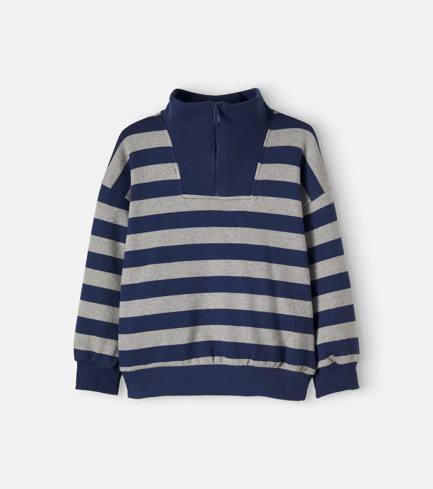 Alexis Striped Cotton-Blend Sweater by Cozmo