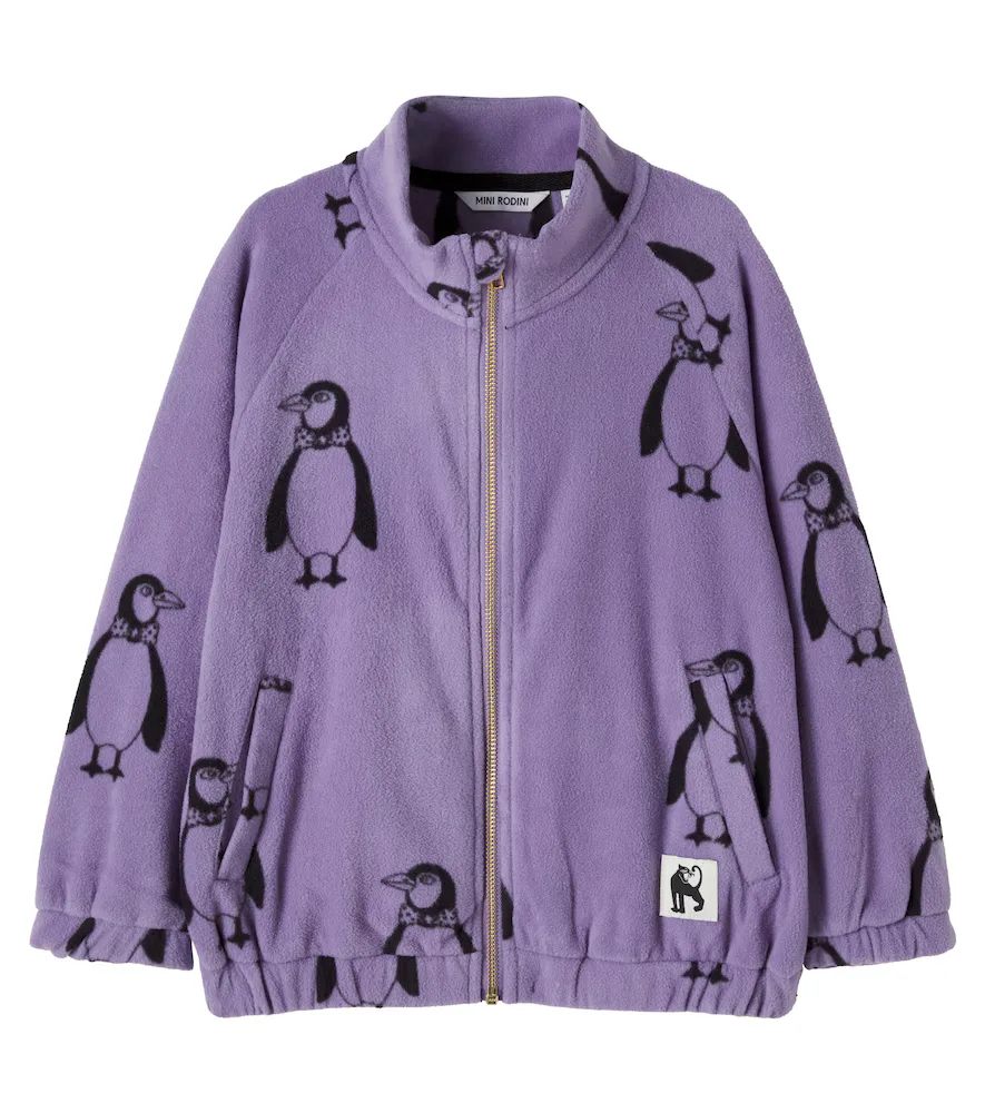 Printed Fleece Jacket by Mini Rodini