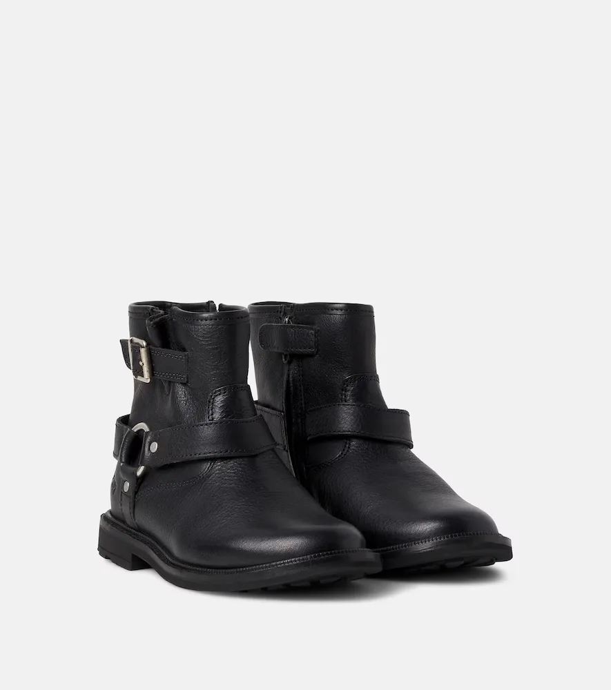 Sister Austin Leather Biker Boots by Pom d'Api