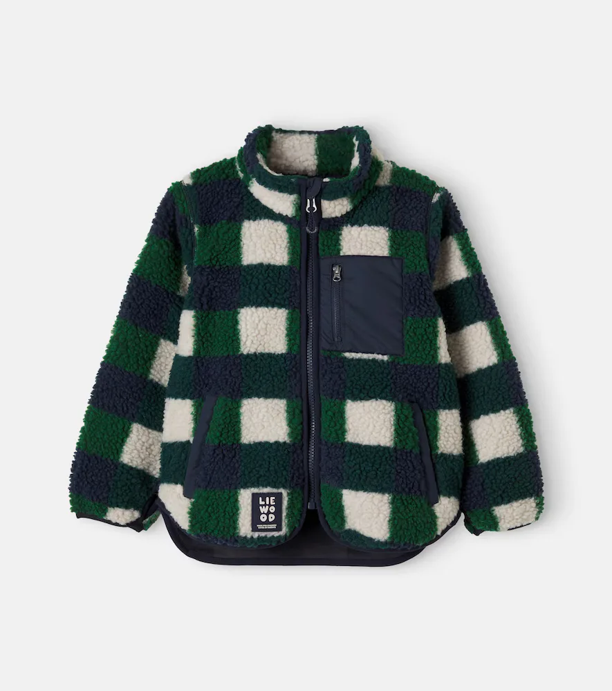 Nolan Checked Teddy Jacket by Liewood