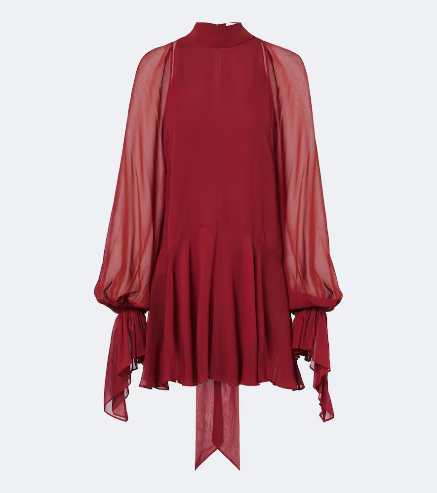 Casimiro Ruffled Georgette Minidress
