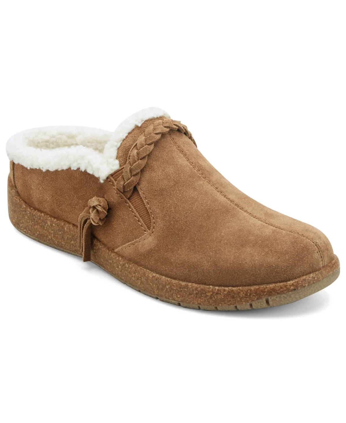 Rosalin Suede Braided Slip-On Clogs