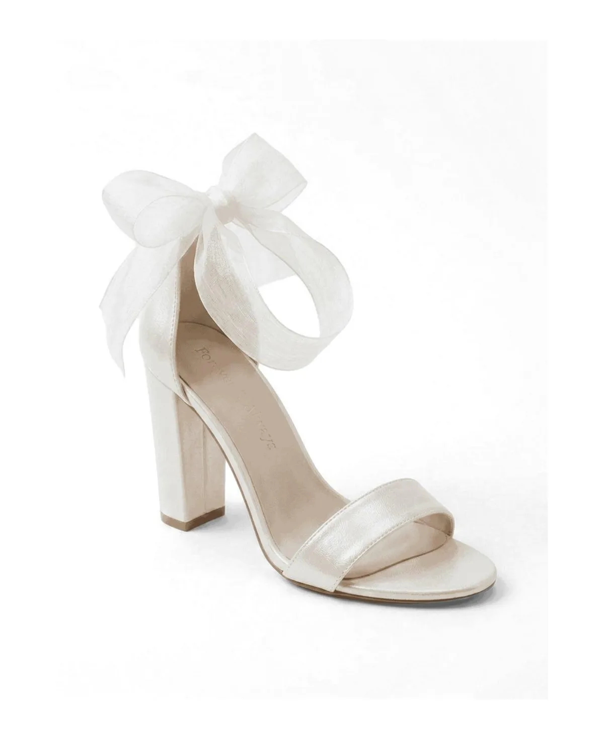 Aviora Block Heel Wedding Sandal by Forever & Always Shoes