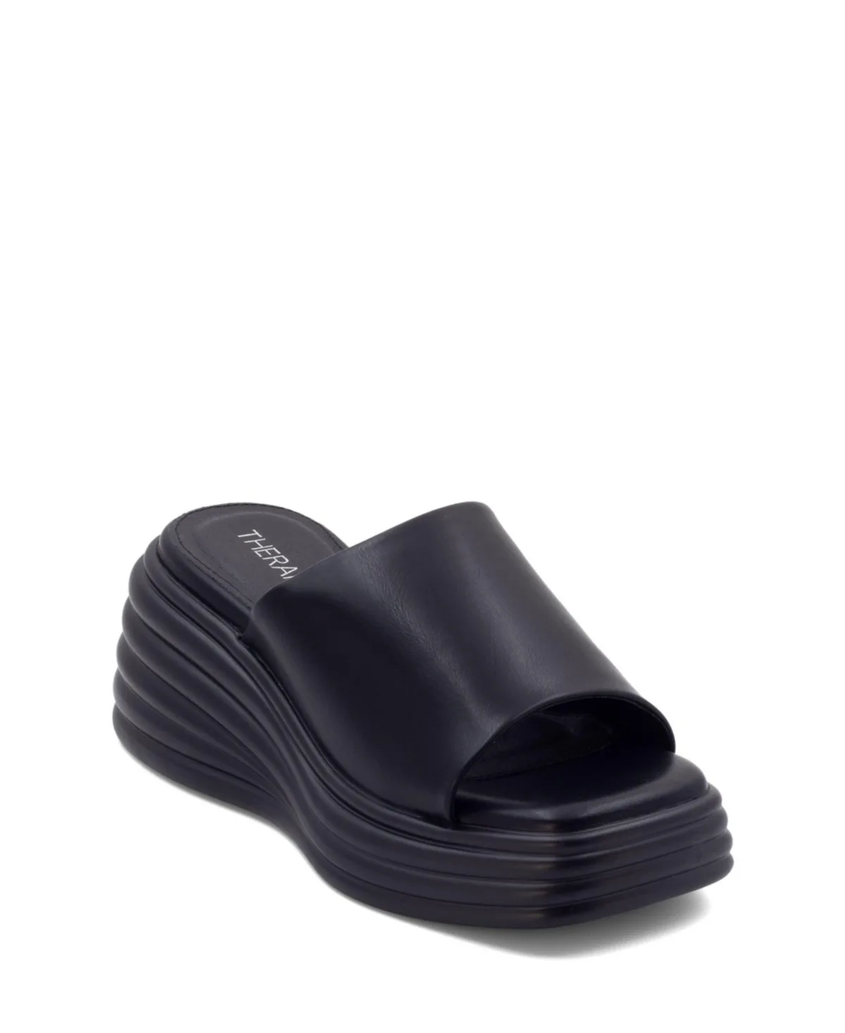 Flaunt Square Toe Wedge Sandal by Therapy Australia