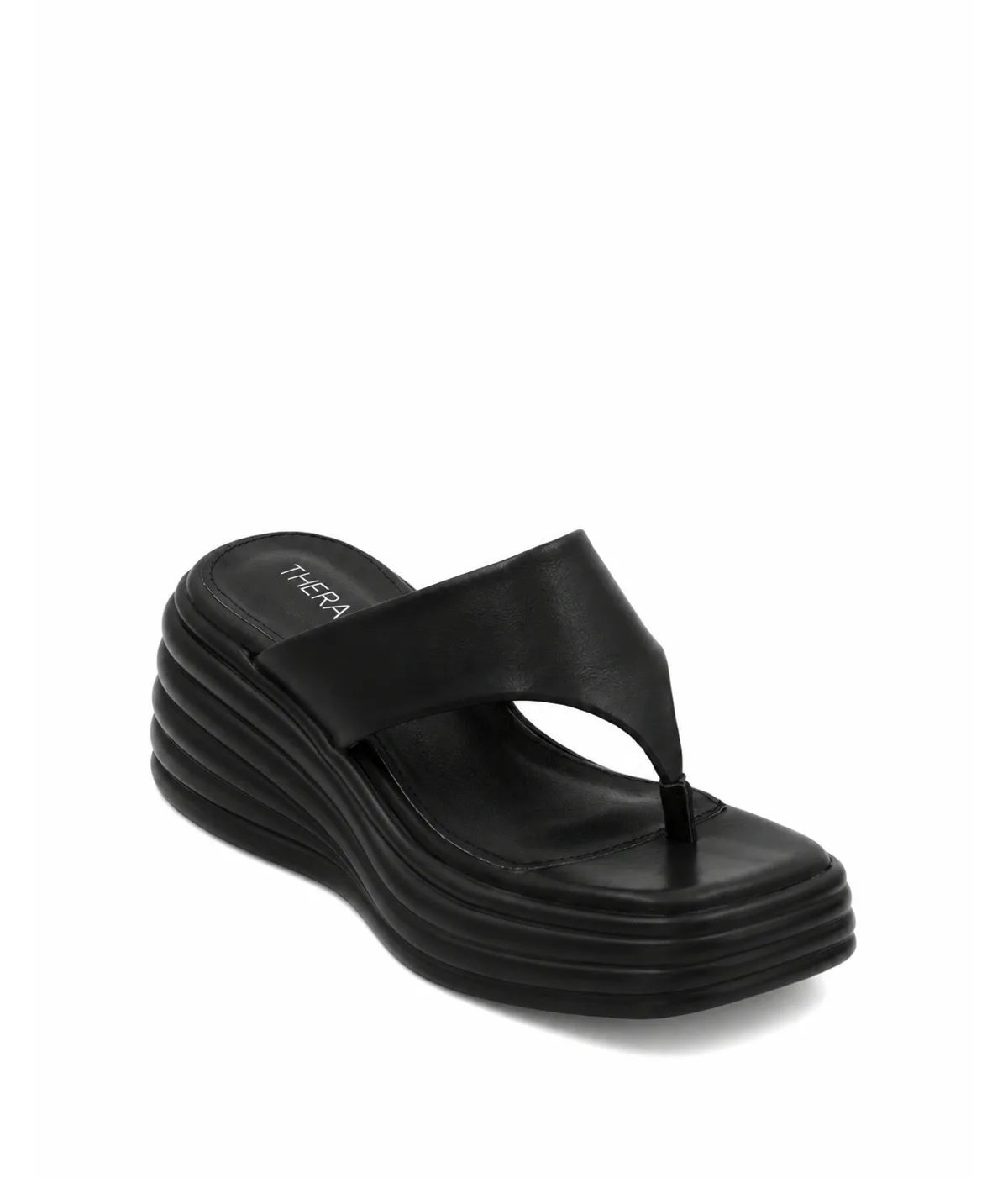 Frame Square Toe Wedge Sandal by Therapy Australia