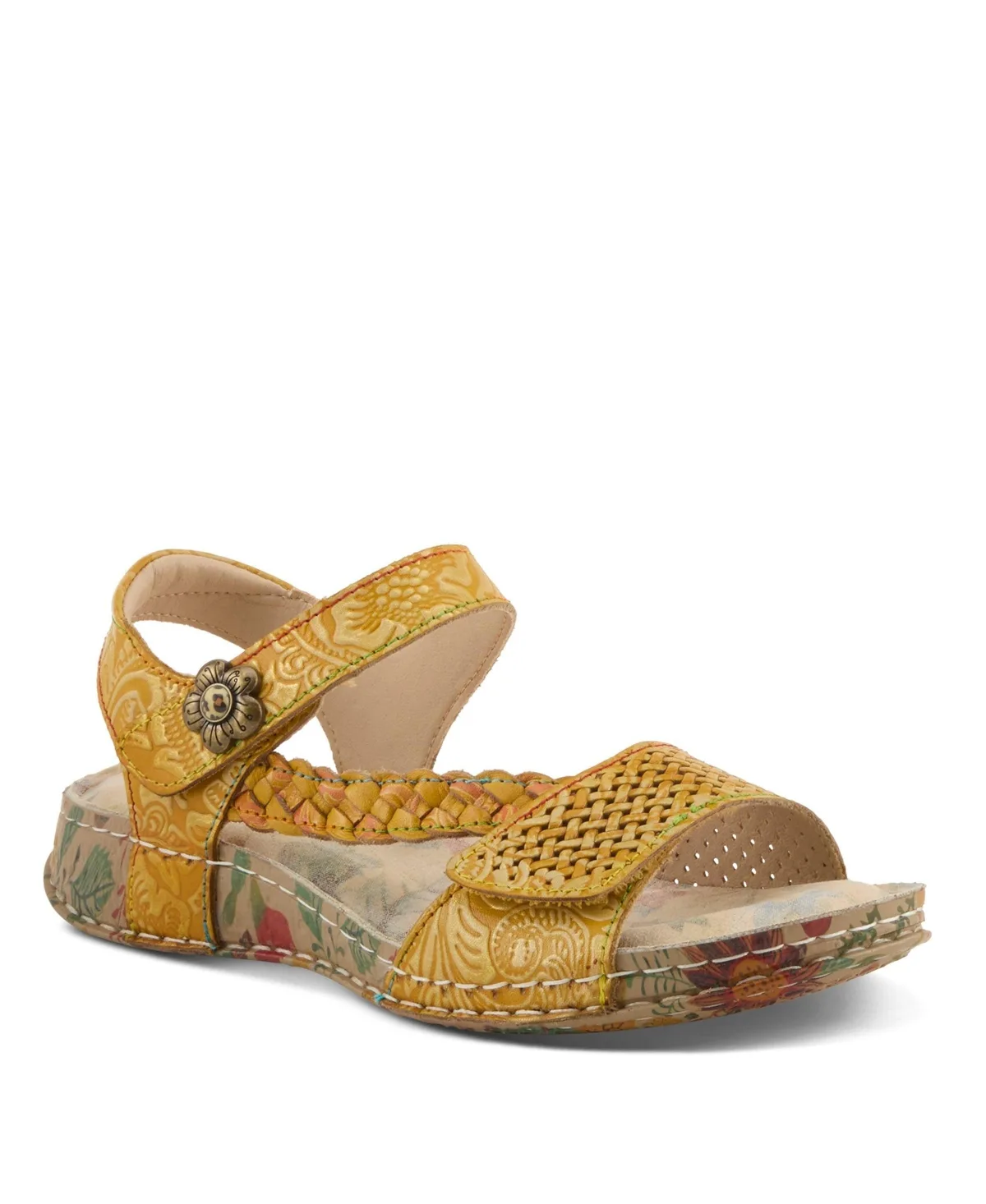 Popular Quarter Strap Sandal with Leather Upper by L'artiste