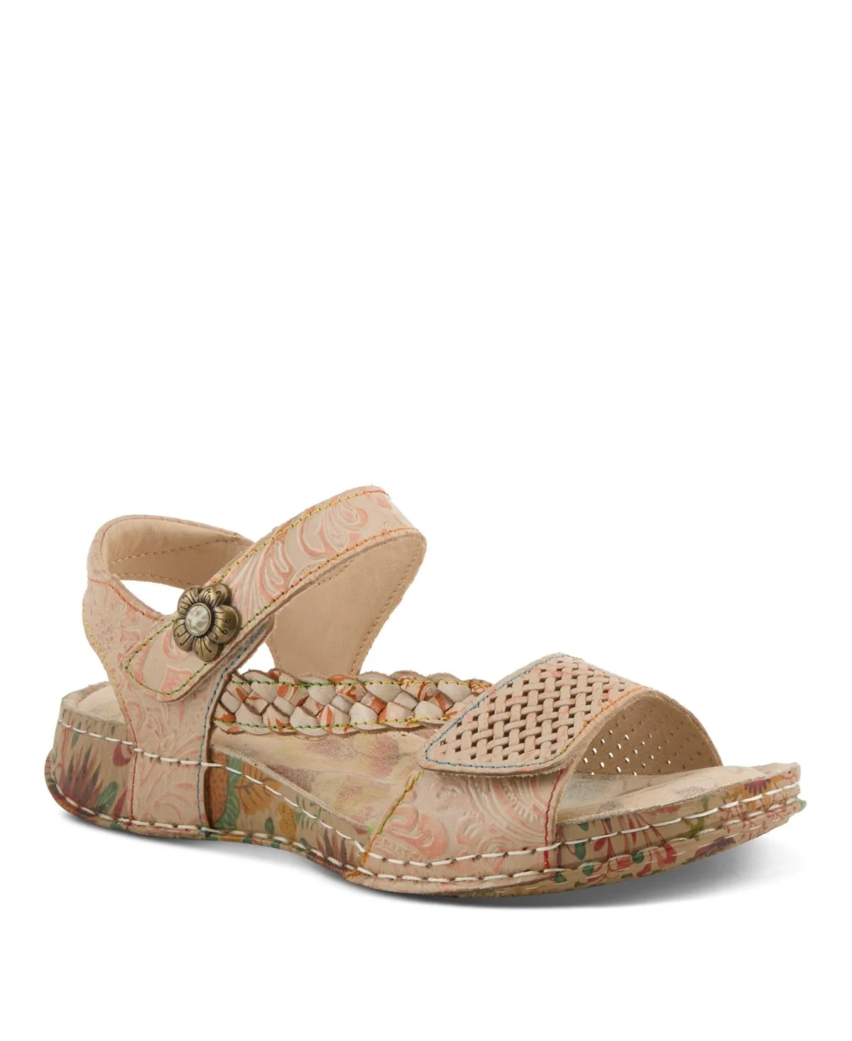 Popular Quarter Strap Sandal with Leather Upper
