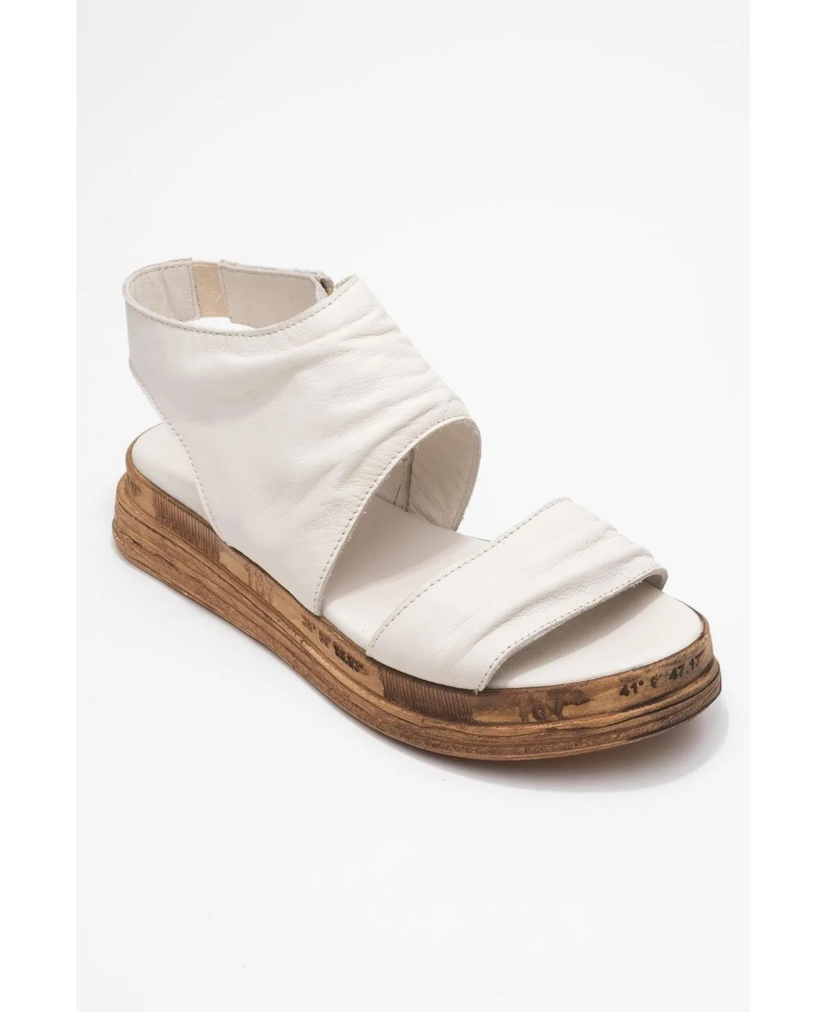 Lunas Leather Side-Zip Sandal by Forever & Always Shoes
