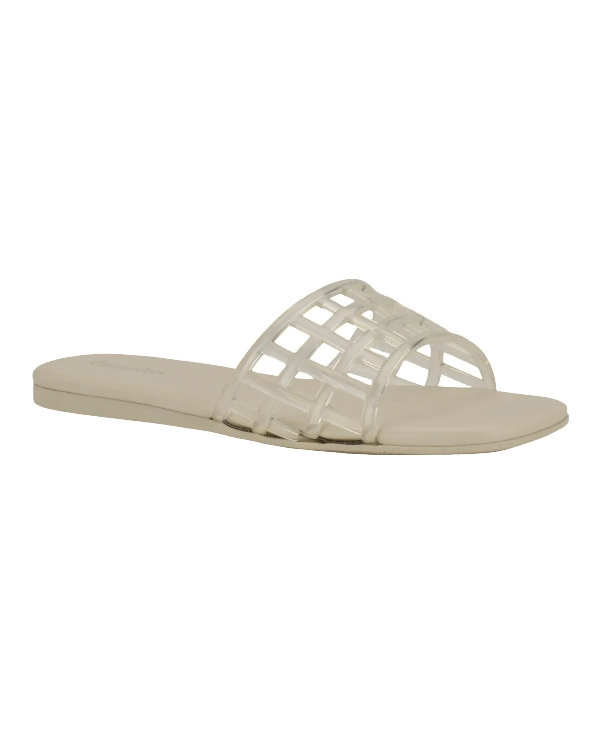 Yelena Jelly Flat Slide Sandals by Calvin Klein