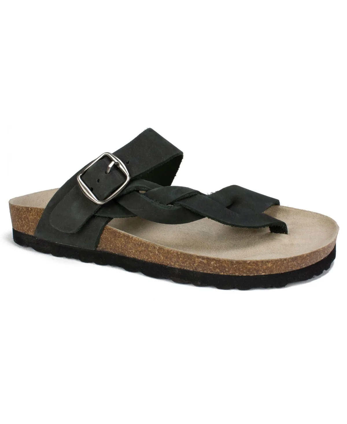 Crawford Footbed Sandals - White, Leather