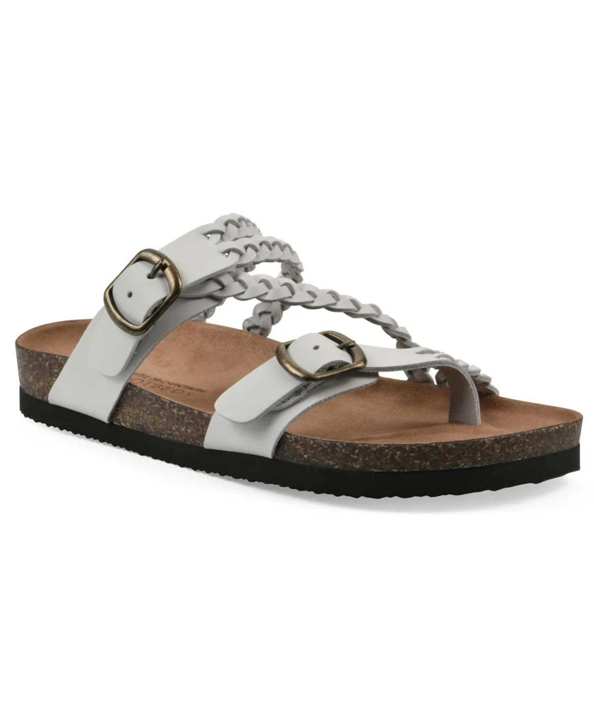 Haziest Round Toe Flat Sandals by White Mountain