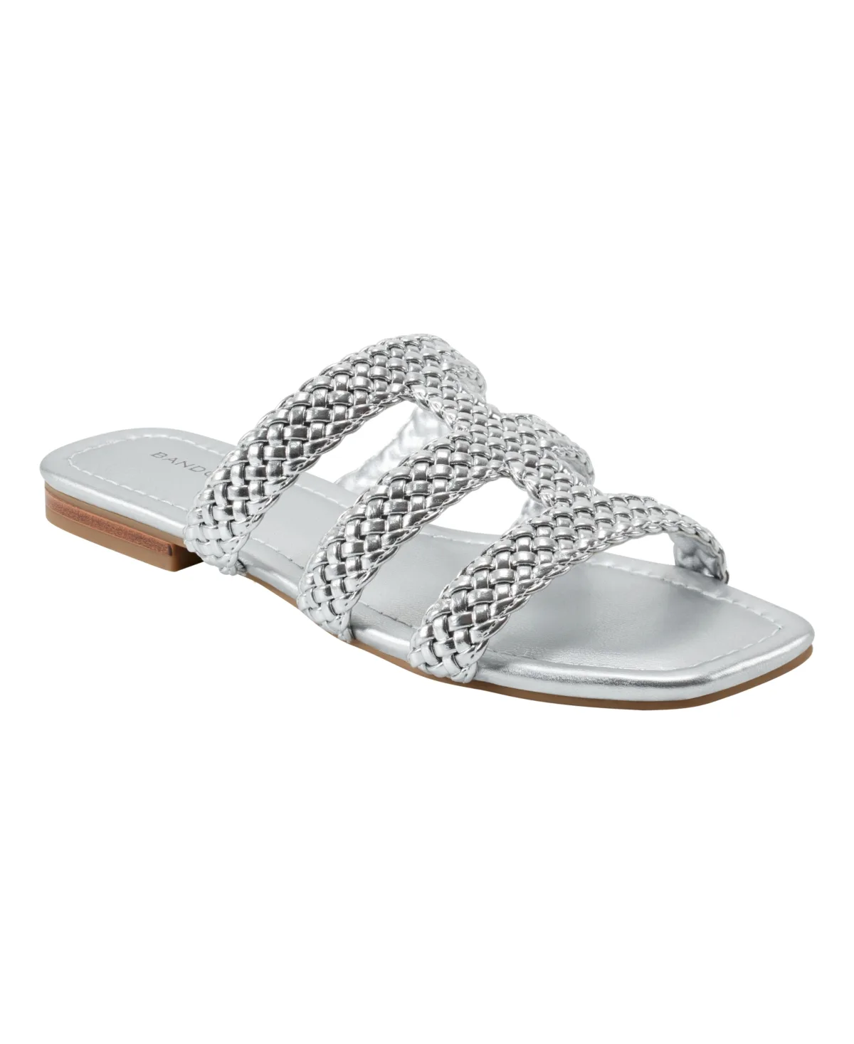Sumer Woven Caged Flat Slide Sandals by Bandolino