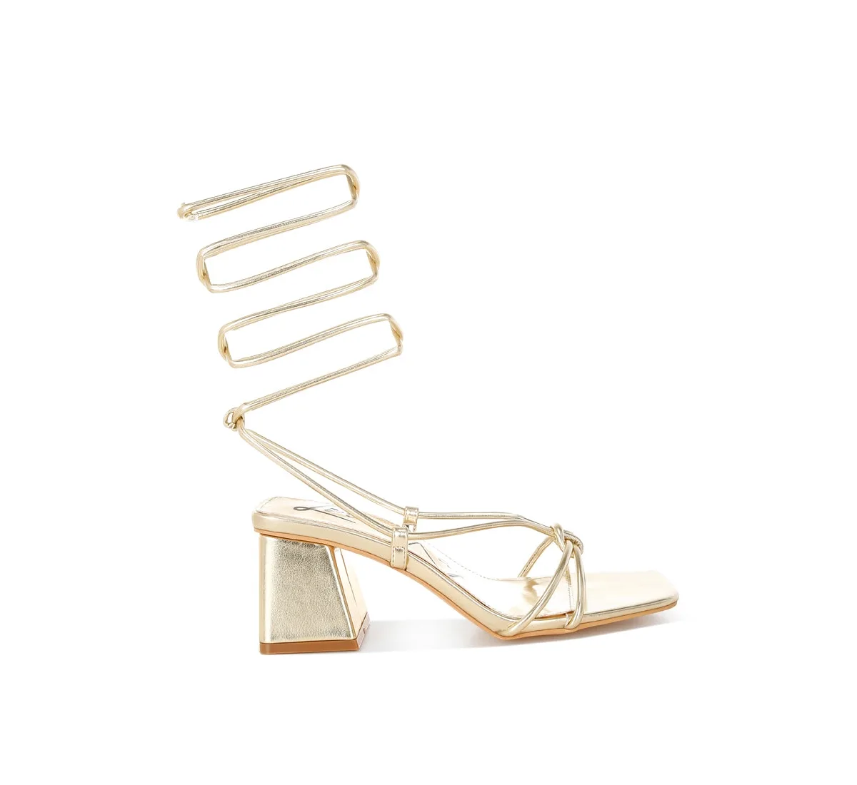 Spruce Tie Up Block Heel Sandals by London Rag