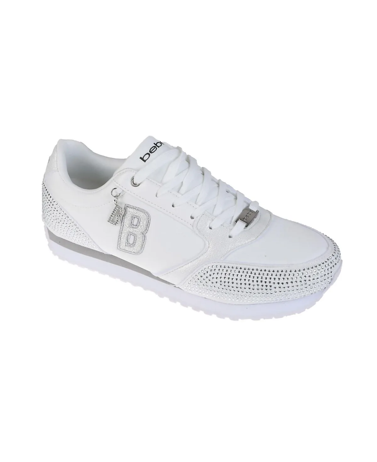 Sneaker with Embellished Upper and Dangle Charm by Bebe
