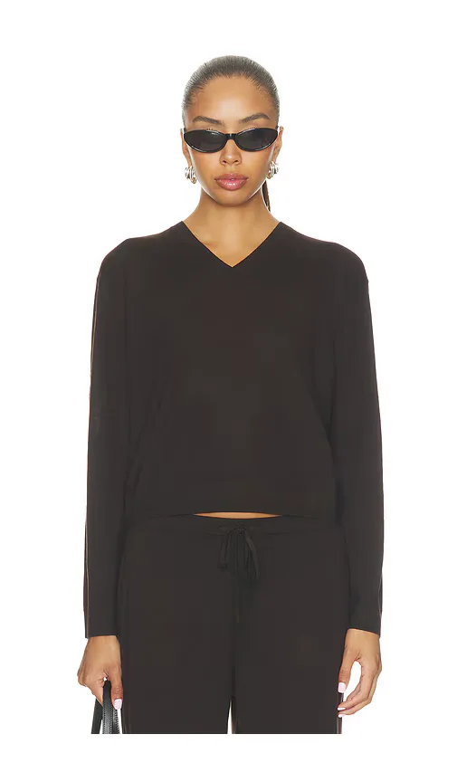 James V Neck Top by LESET
