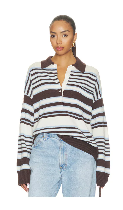 The Oversized Rugby Sweater by Good American
