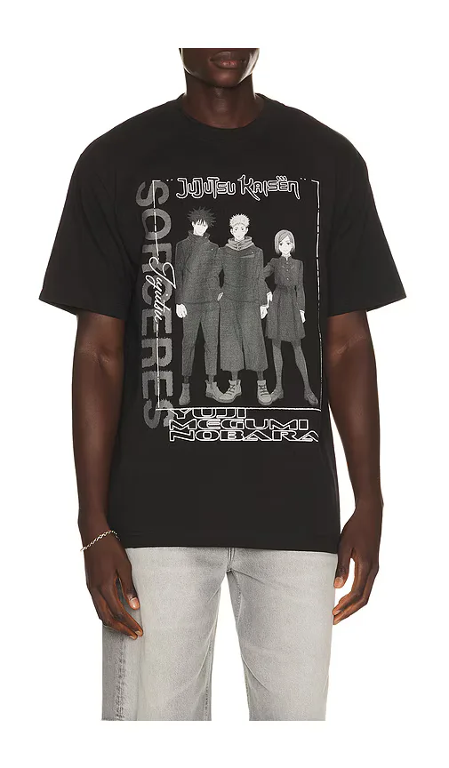 Jujutsu Kaisen Yuji, Megumi, and Nobara Tee by BIOWORLD
