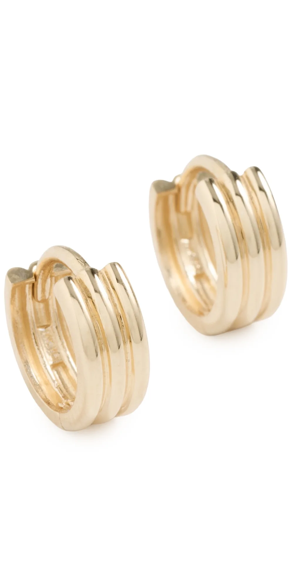 Mini Triptych Hoop Earrings by Ariel Gordon Jewelry