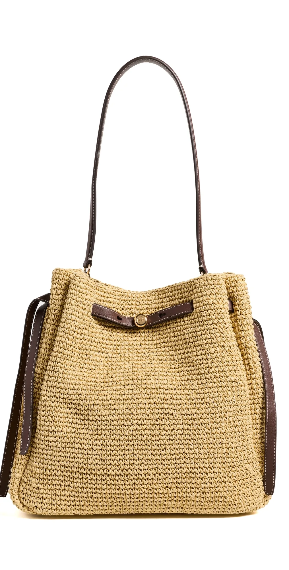 Romy Large Straw Tote by Tory Burch
