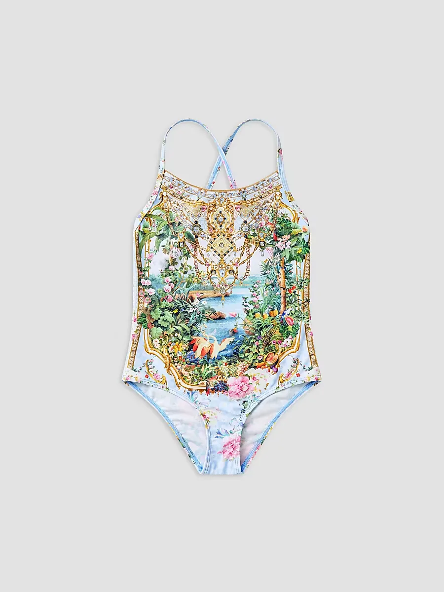 Embellished Printed One-Piece Swimsuit by Camilla