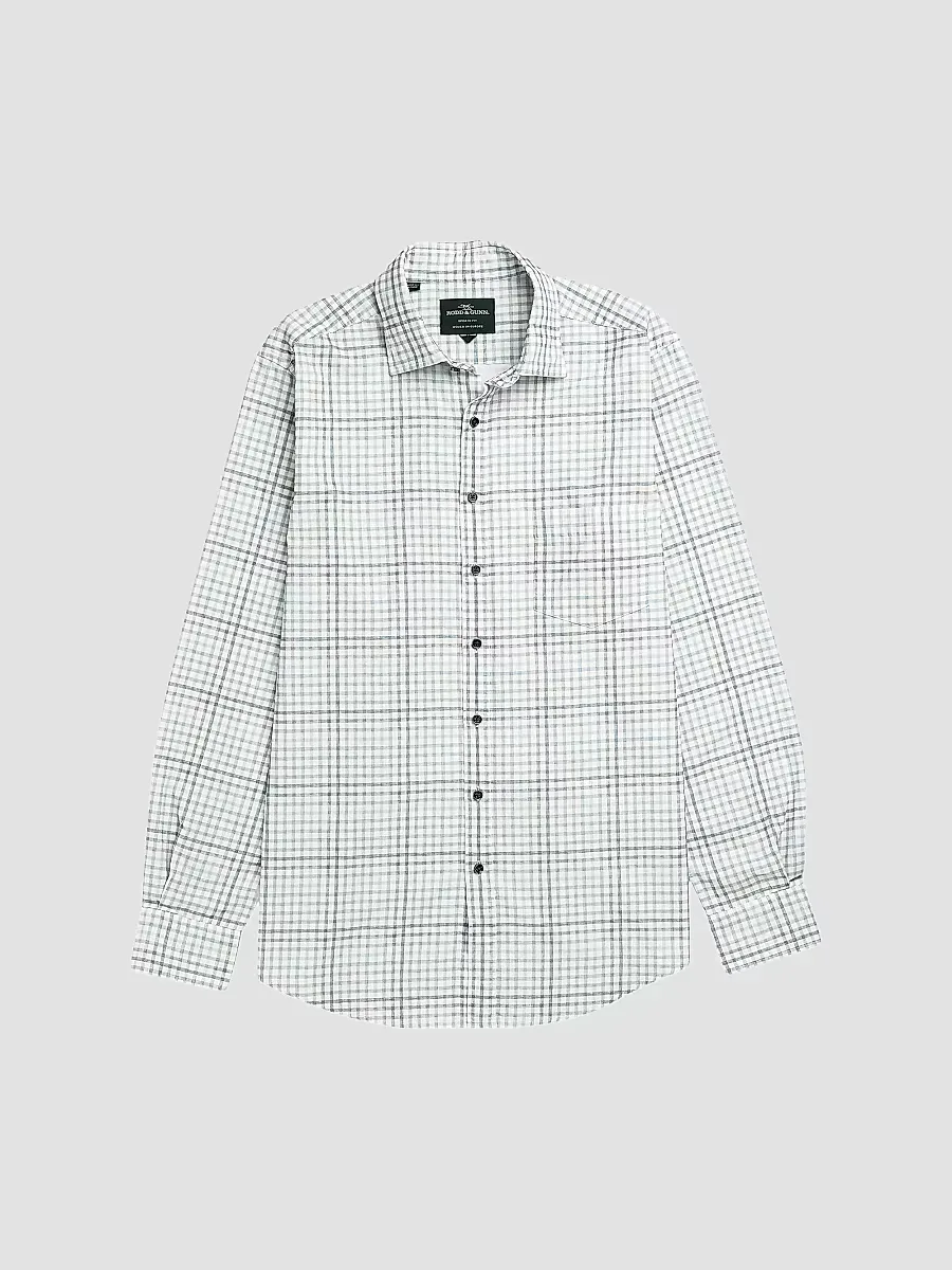 Brookdale Check Cotton Button-Front Shirt by Rodd & Gunn