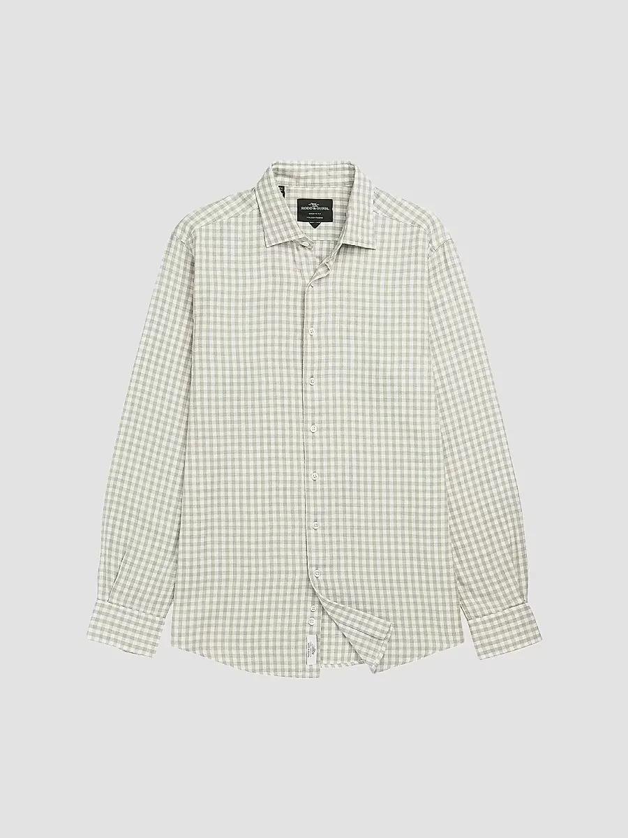 Teddington Check Cotton-Blend Button-Front Shirt by Rodd & Gunn