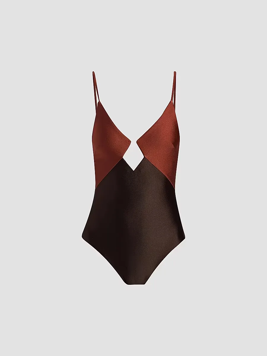 Aster Diamond Wire One-Piece Swimsuit by Zimmermann