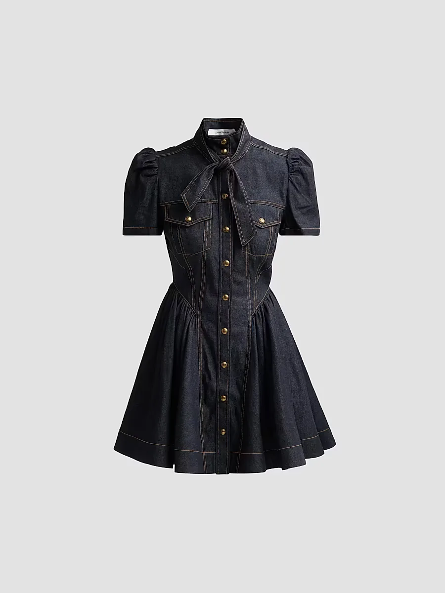 Denim Corset Minidress by Zimmermann