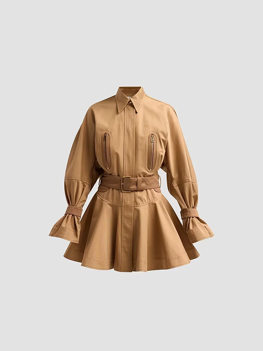 Valiant Drill Mini Dress by Zimmermann