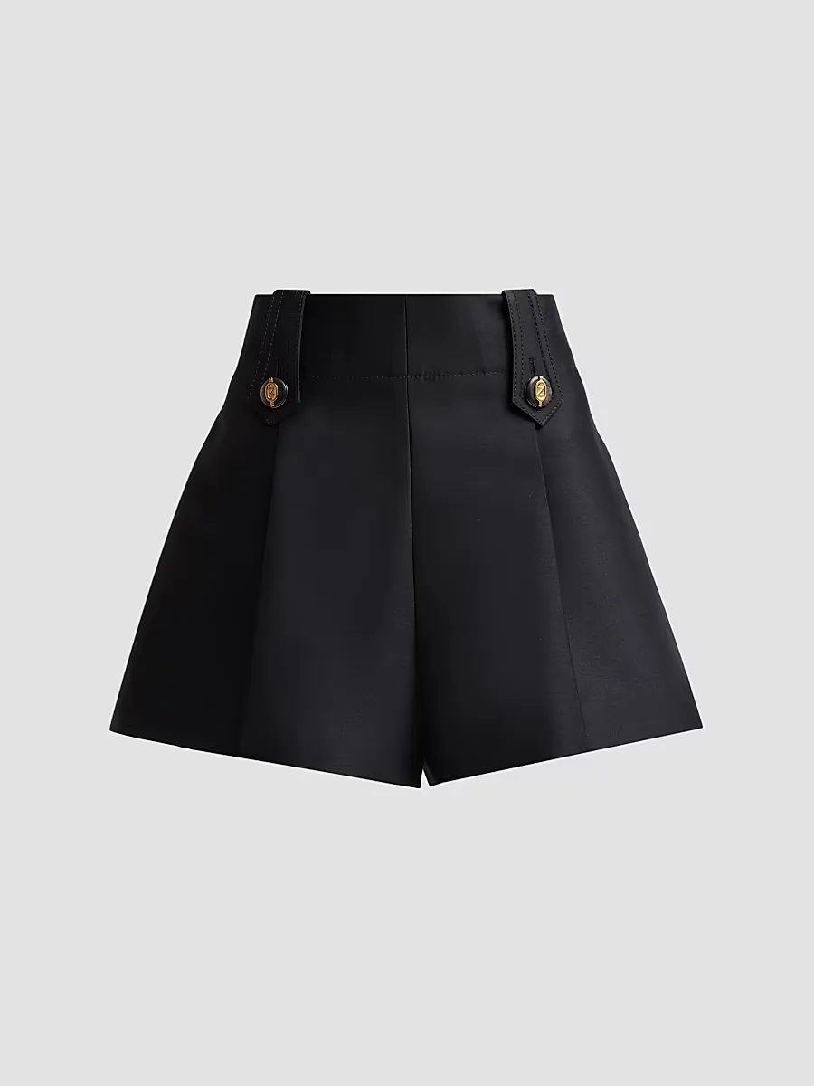 Valiant Wool-Silk Tailored Shorts