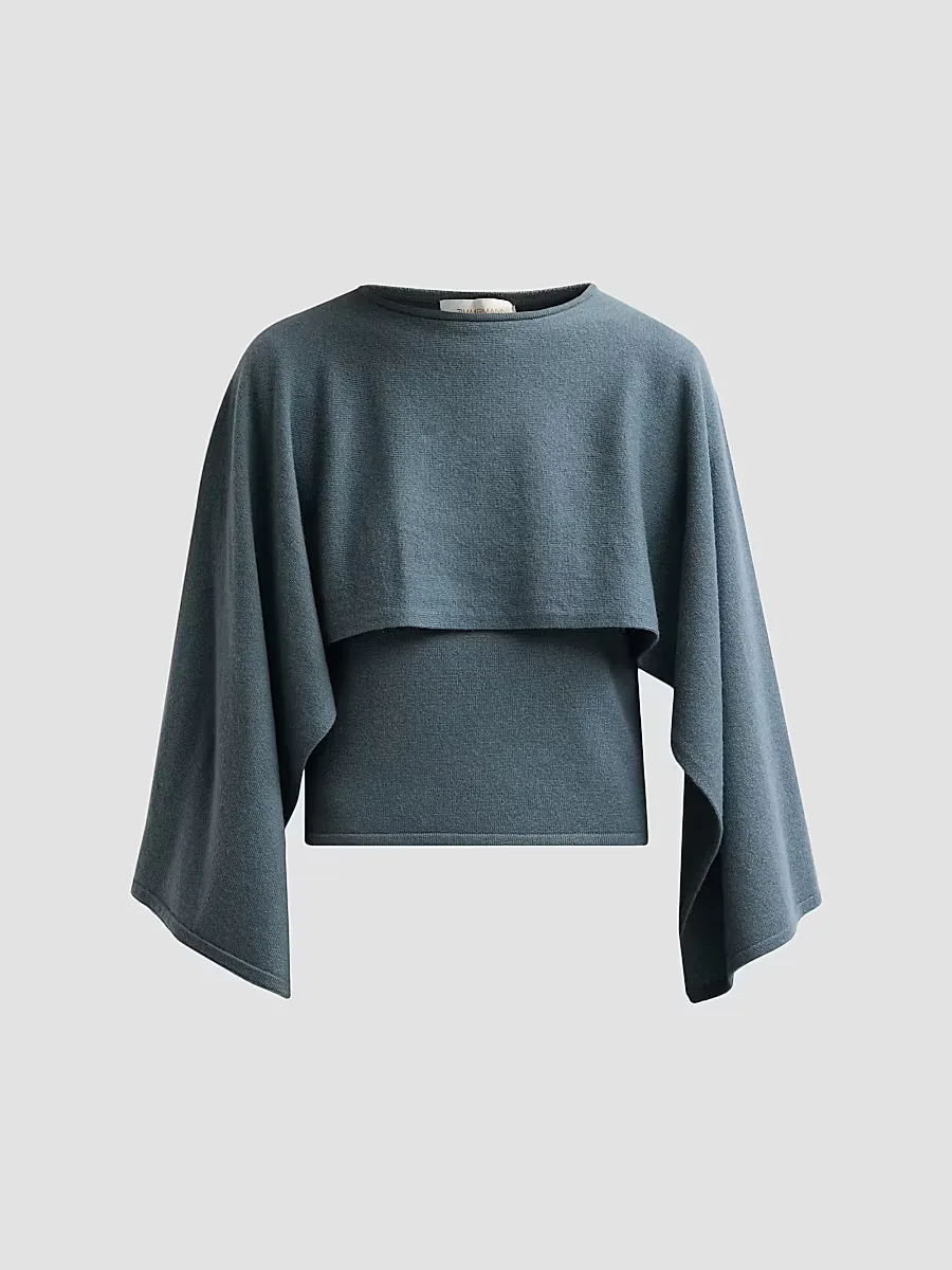 Valiant Wool Draped Sweater by Zimmermann