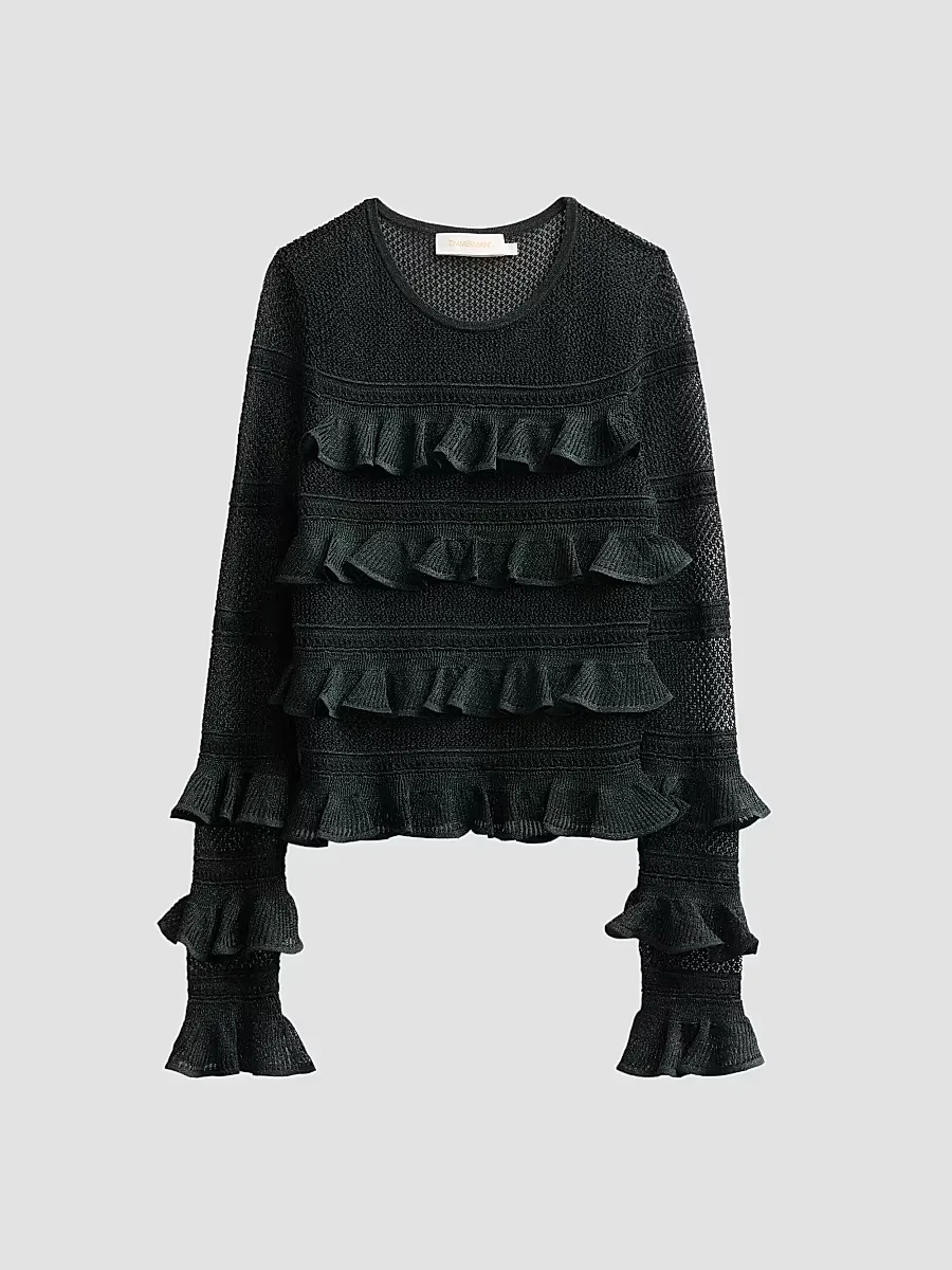 Valiant Lace Frill Top by Zimmermann