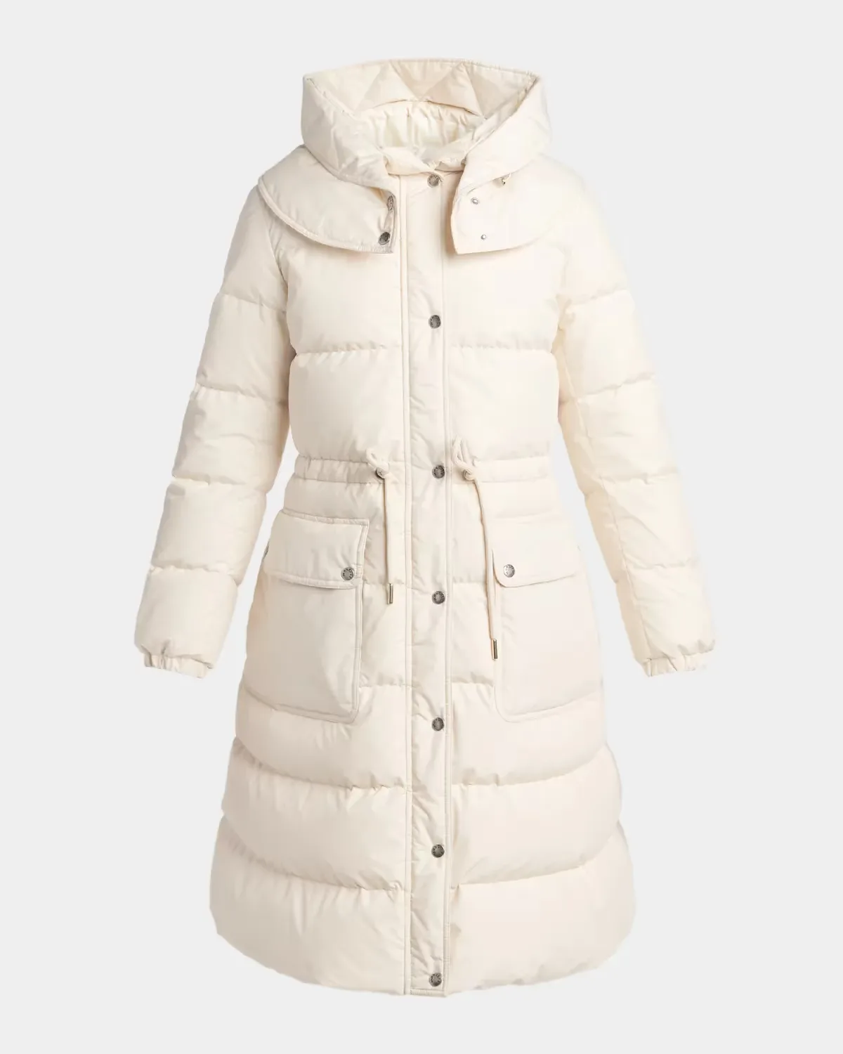 Pic Hooded Long Down Jacket by Moncler