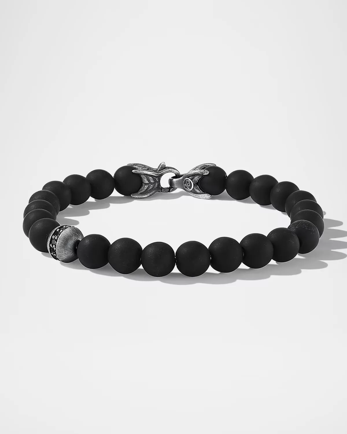 Spiritual Beads Bracelet with Diamonds and Silver, 8mm by David Yurman
