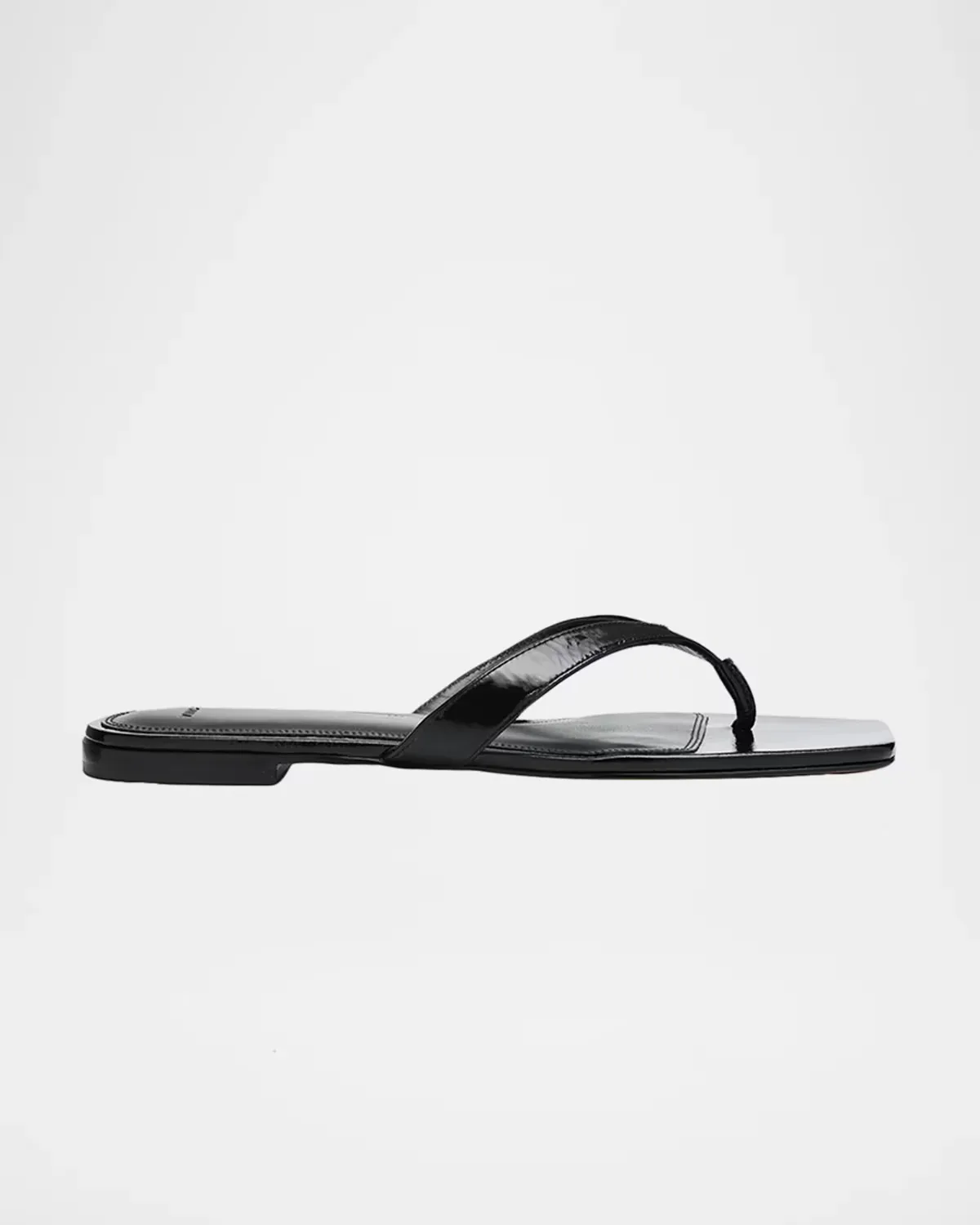San Juan Patent Leather Flat Thong Sandals