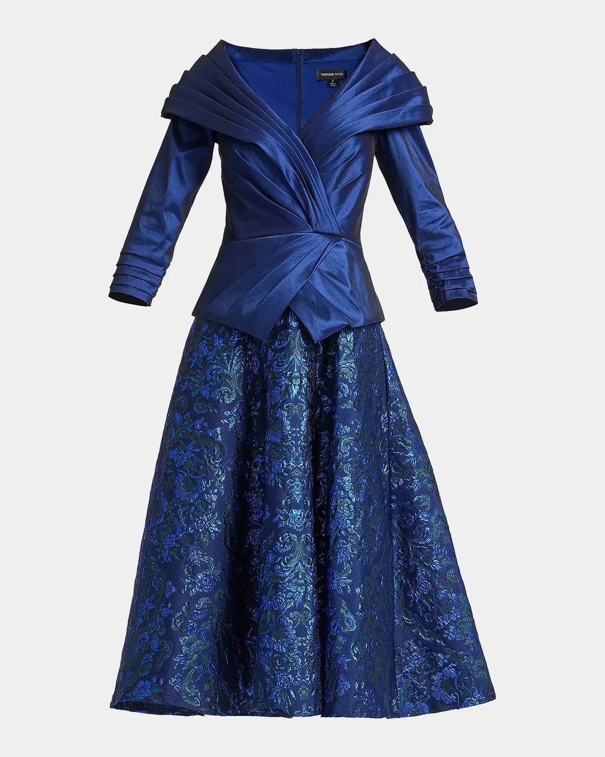 Renwick Portrait Jacquard Cocktail Dress by Tadashi Shoji