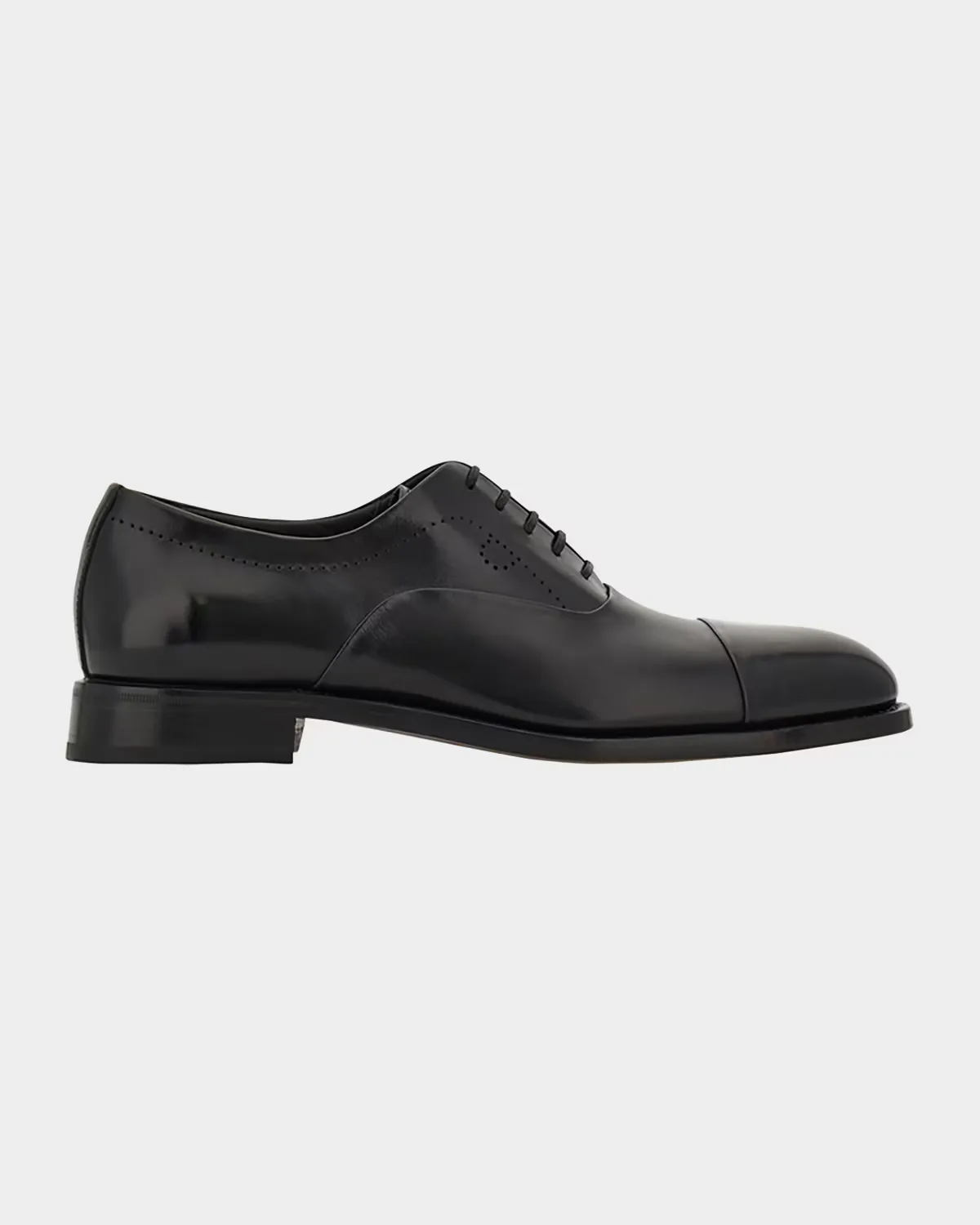 Albert Tramezza Cap-Toe Brogue Leather Oxfords by FERRAGAMO