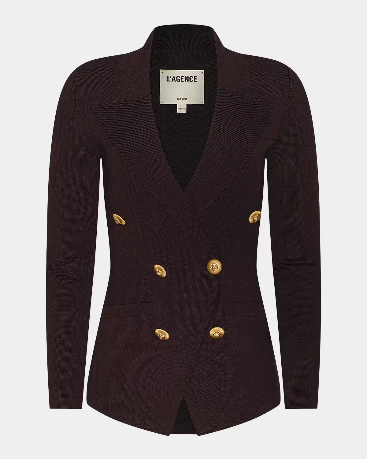 Amelia Knit Double-Breasted Blazer by L & apos;AGENCE