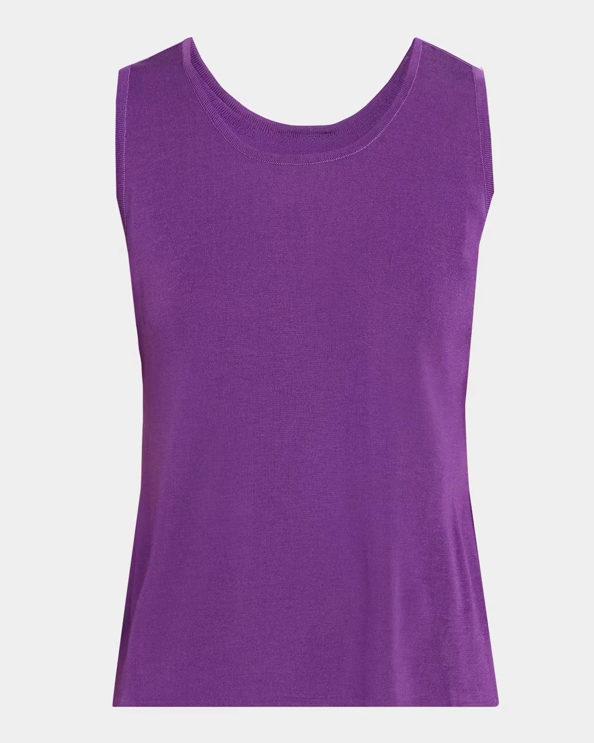 Double Scoop-Neck Tank by Misook