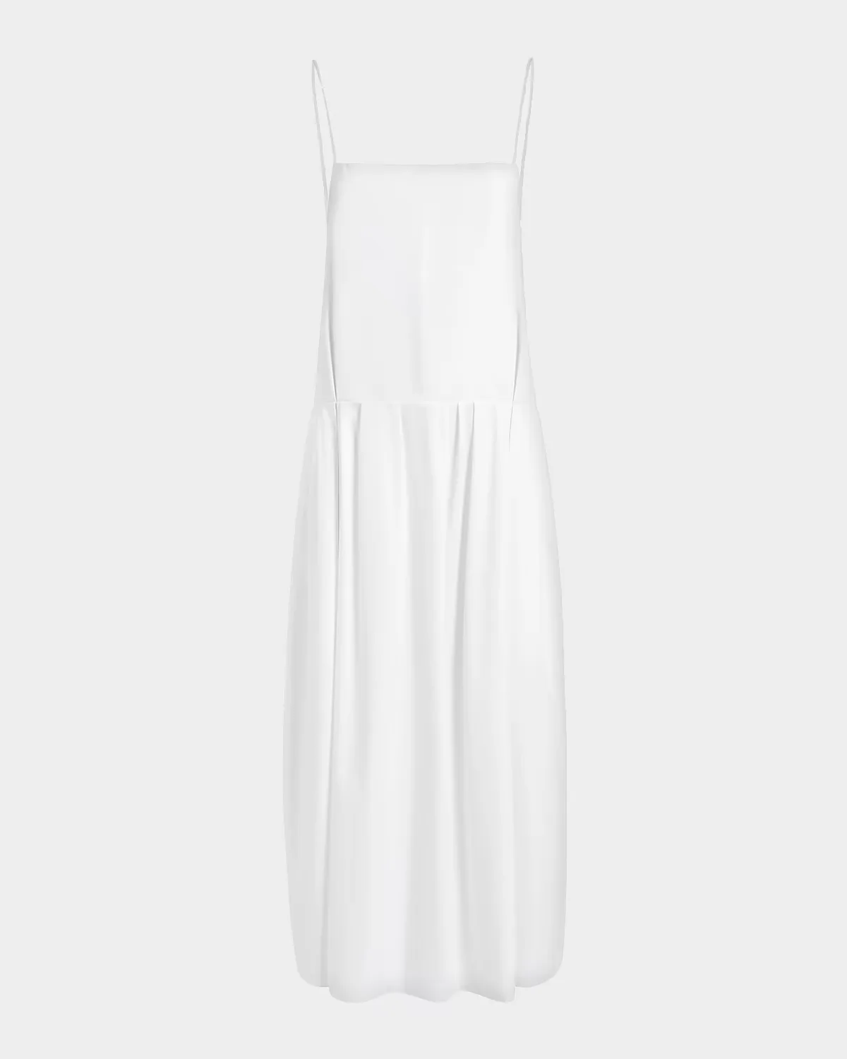 Adira Sleeveless Pleated Midi Dress by Khaite