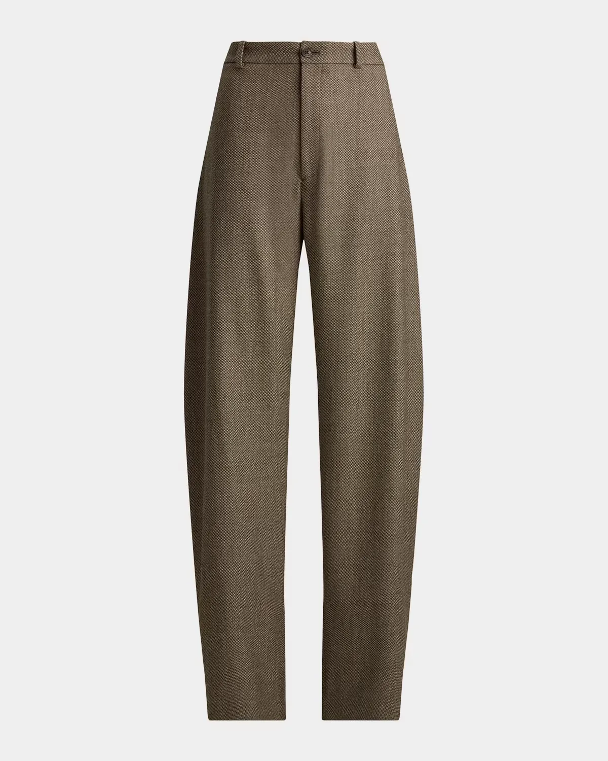 Leandre Wool Barrel-Leg Pants by Ralph Lauren Collection