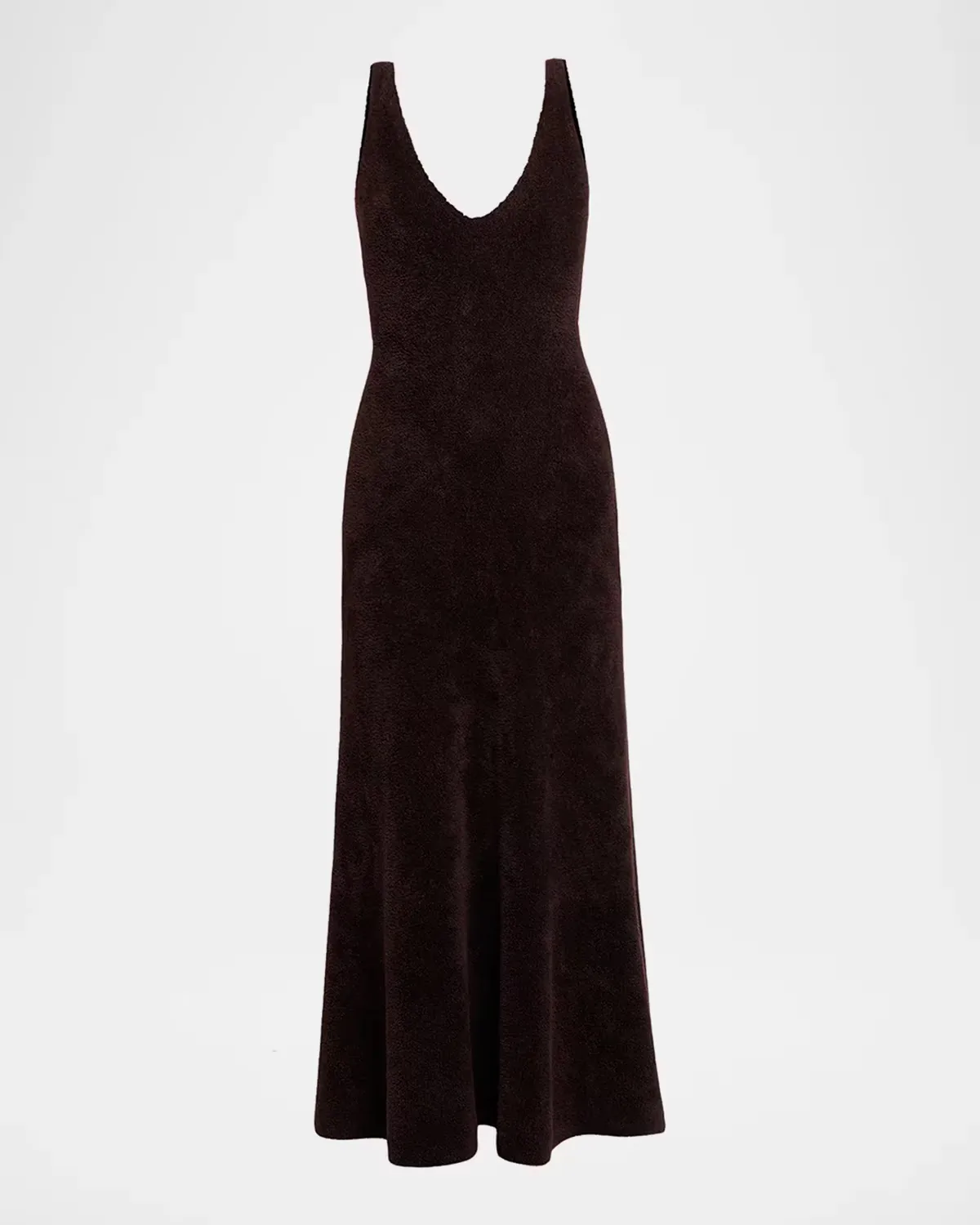 Lady Hall Cashmere-Silk Plush Knit Maxi Slip Dress by Gabriela Hearst