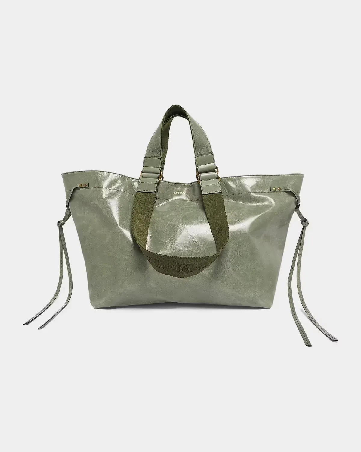 Wardy Double-Handle Leather Tote Bag by Isabel Marant