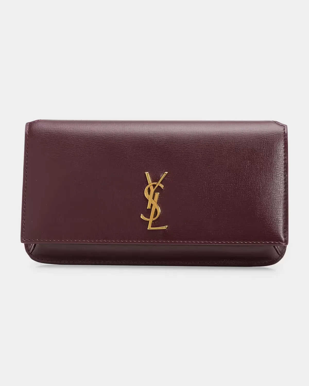 YSL Smooth Leather Crossbody Cell Phone Holder by Saint Laurent