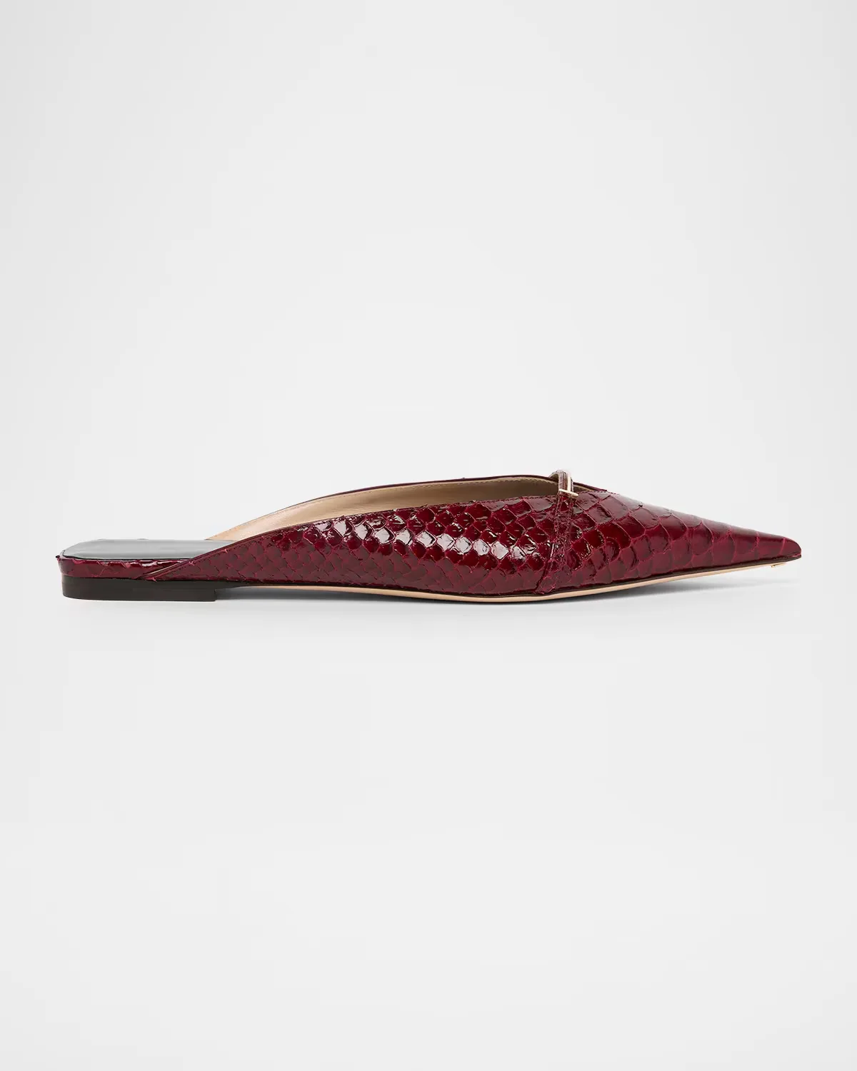 Croc-Effect Leather Flat Mules by TOM FORD
