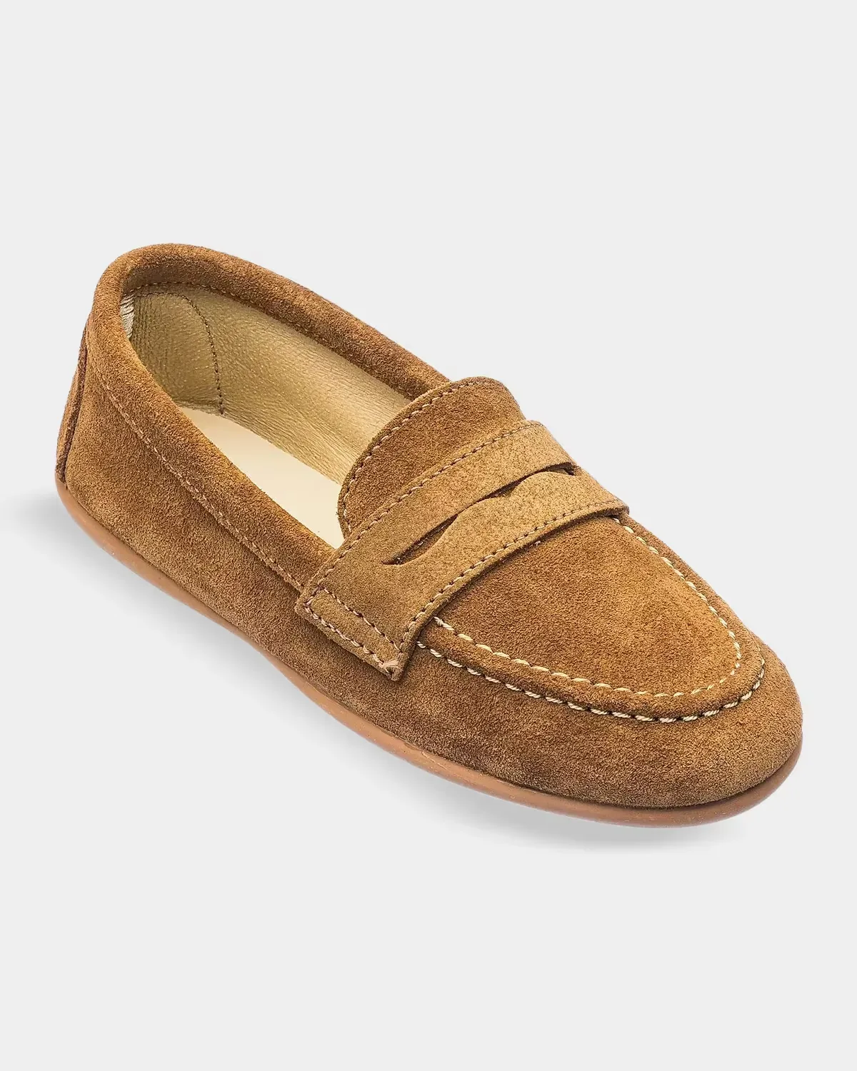 Suede & Leather Penny Loafers by Elephantito