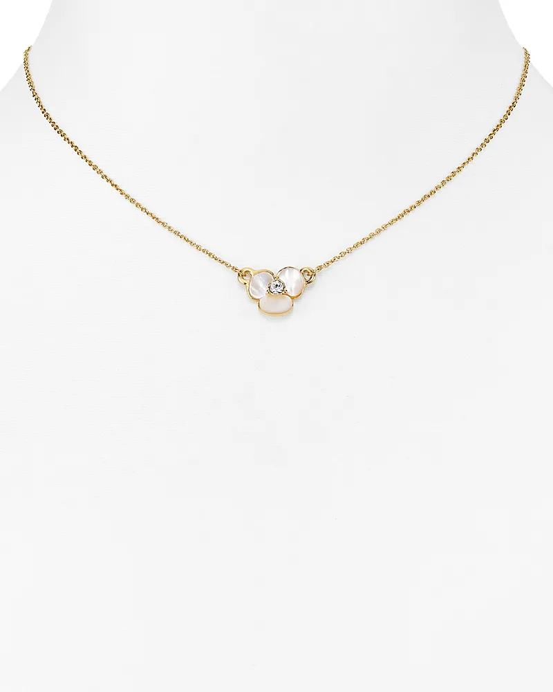 Mini Floral Pendant Necklace, 14" by Kate Spade New York