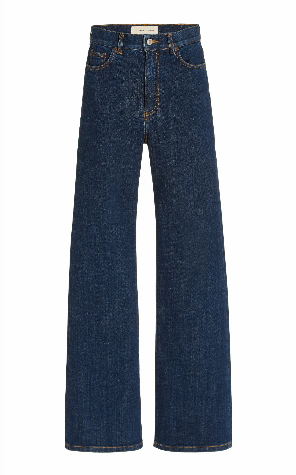 Pyramid Stretch High-Rise Flared-Leg Jeans by Jeanerica